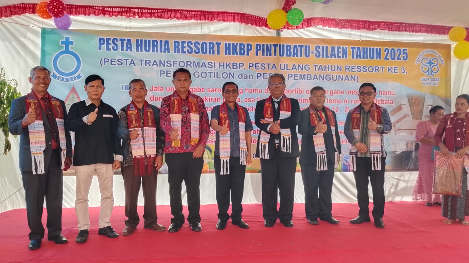 Pesta Gotilon HKBP Pintu Batu Silaen, Bupati Toba: Bersatu Wujudkan Toba Mantap 2029