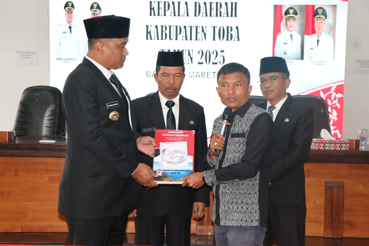 Serah Terima Jabatan Kepala Daerah Kabupaten Toba Tahun 2025