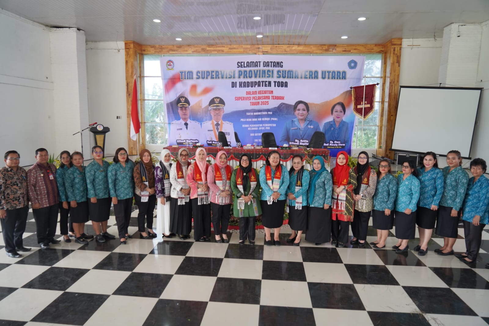Tim Supervisi Provinsi Sumut Supervisi 4 Desa dan 1 Kecamatan Binaan di Kabupaten Toba