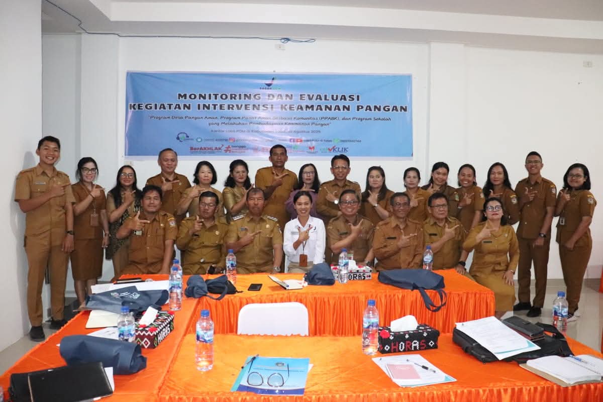 Loka POM Toba Gelar Monitoring dan Evaluasi Program Prioritas Nasional Keamanan Pangan