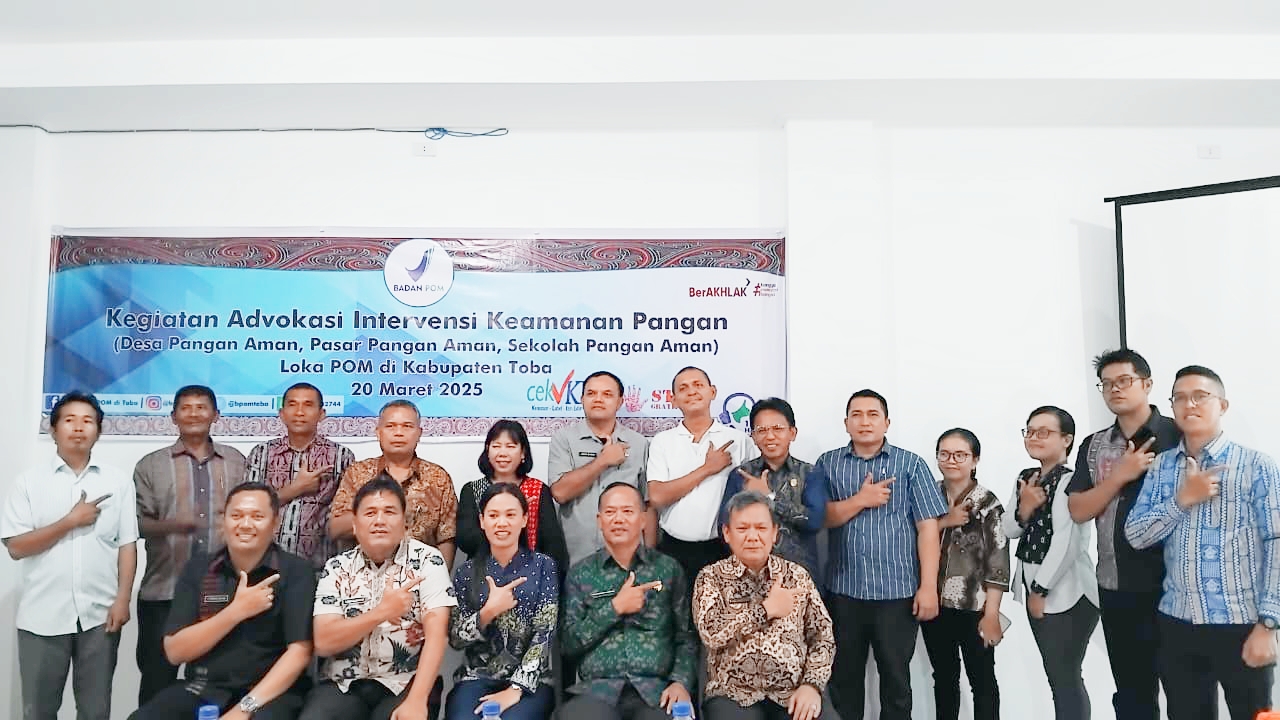 Loka POM Toba Harapkan Komitmen Pemerintah Daerah Untuk Keamanan Pangan 