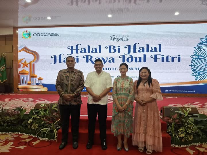 Bupati Toba Lebaran Idul Fitri 1446 H Dengan Gubsu Bobby