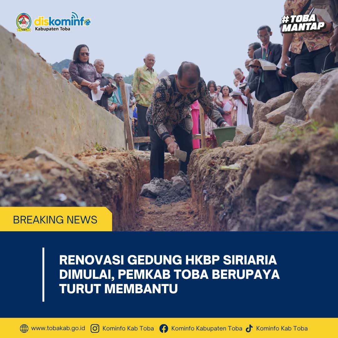 Renovasi Gedung HKBP Siriaria Dimulai, Pemkab Toba Berupaya Turut Membatu